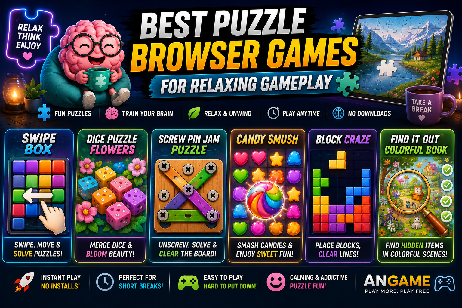 Best Puzzle Browser Games for Relaxing Gameplay 🧩